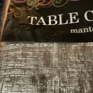 Elegant Silver Table Cover